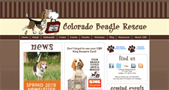 Desktop Screenshot of coloradobeaglerescue.org